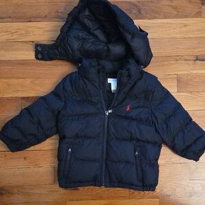 Ralph Lauren Kids Navy Puffer Jacket